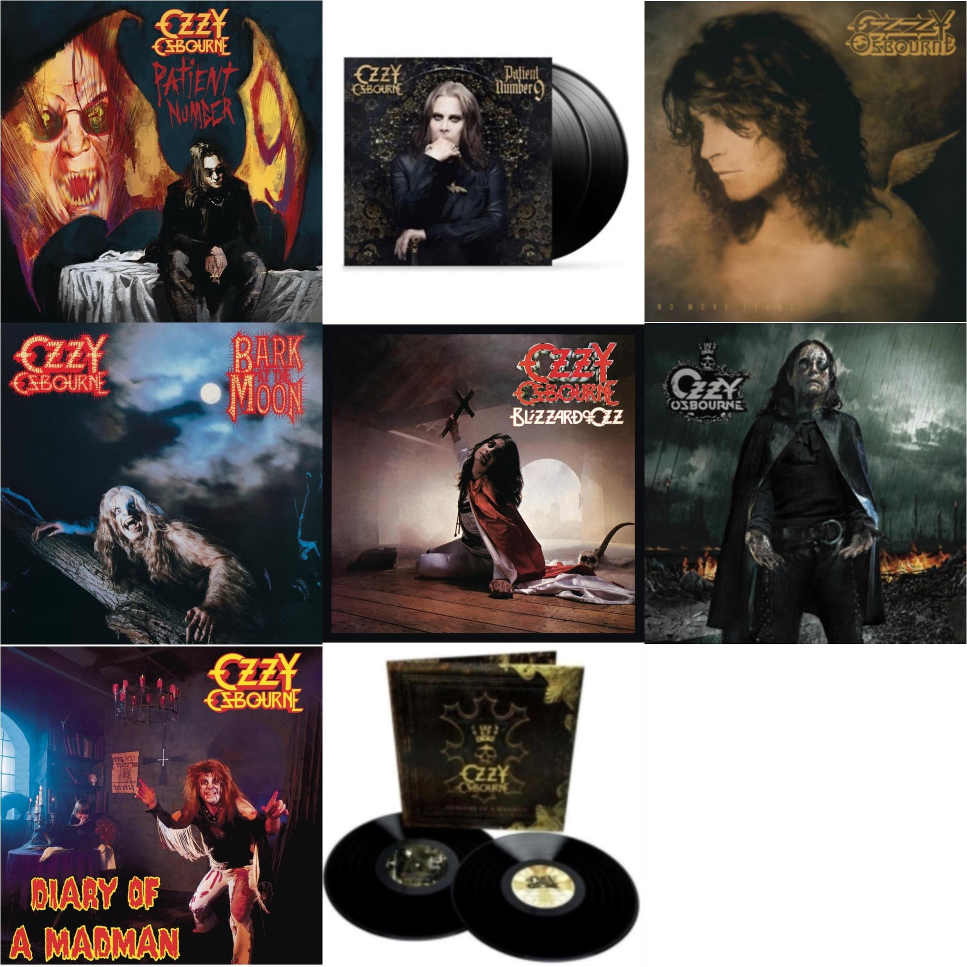 This is a 8 LP Vinyl SKU bundle.
1.This LP Vinyl is brand new.Format: LP VinylMusic Style: Hard RockThis item's title is: Patient #9 (2LP/Alternative Todd Mcarlane Cover/Comic BookArtist: Ozzy OsbourneLabel: EPICBarcode: 196587369811Release Date: 2/3/2023
2.