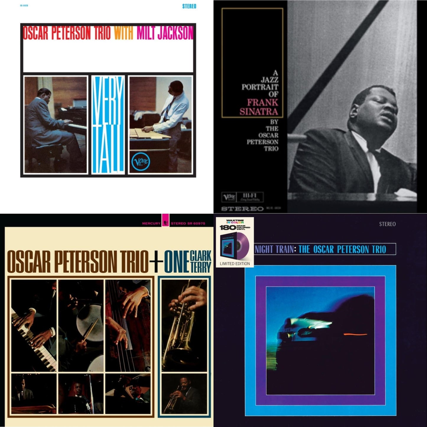 Very Tall (Verve Acoustic Sound Series) & Jazz Portrait Of Frank Sinatra (Verve By Request Series) & Oscar Peterson Trio Plus One (Verve Acoustic Sounds Series) (180G) & Night Train (180G/Limited/Transparent Purple LP Vinyl)