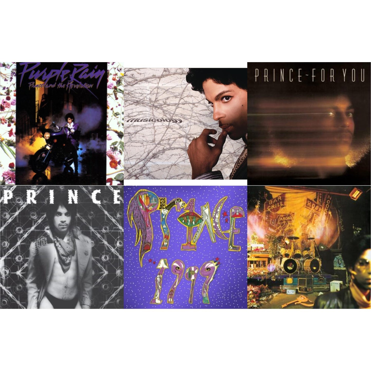 Purple Rain & Musicology (Digipak) & For You & Dirty Mind (X) & 1999 (X) & Sign O’ The Times
