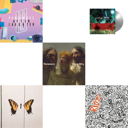 This Is Why & All We Know Is Falling (Silver LP Vinyl) & Riot! (Fbr 25Th Anniversary Edtion/Silver LP Vinyl) & After Laughter (Black & White Marble LP Vinyl/Dl Card) (I) & Brand New Eyes