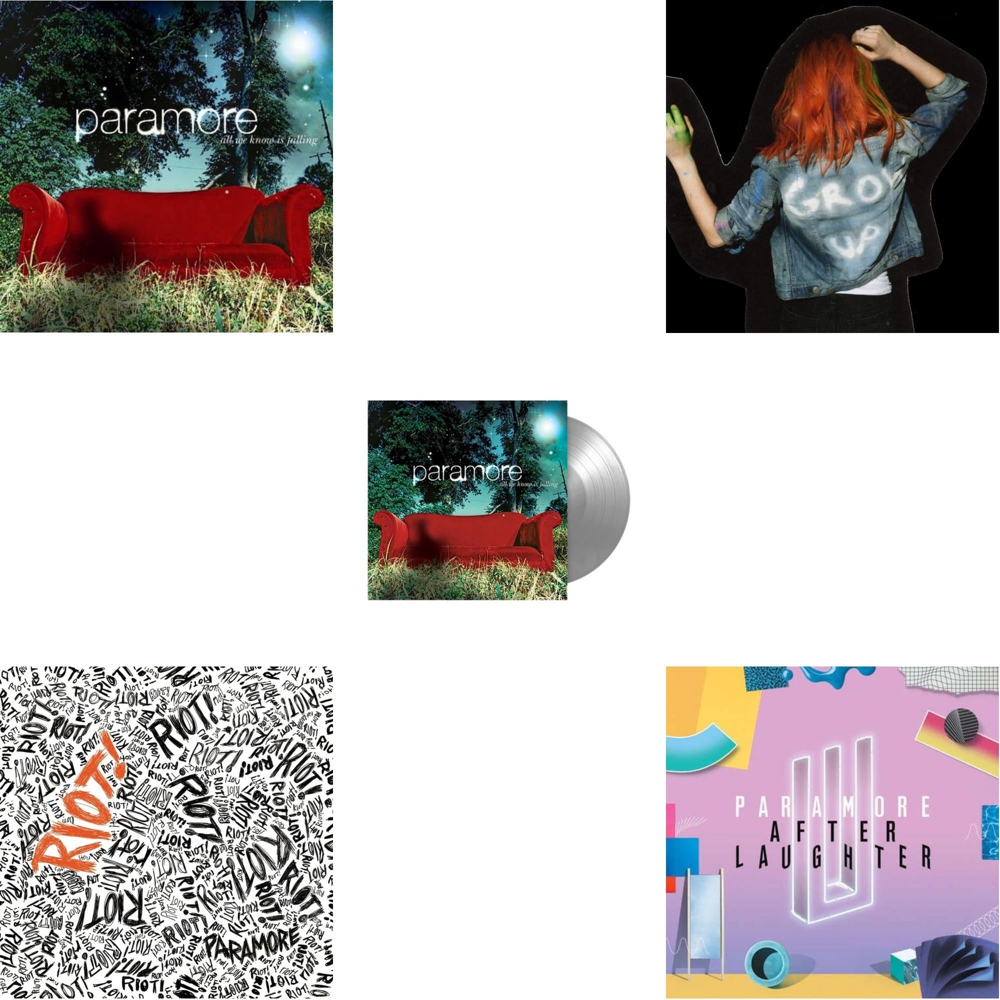 This is a 5 LP Vinyl SKU bundle.
1.This LP Vinyl is brand new.Format: LP VinylThis item's title is: Paramore (2LP)Artist: ParamoreBarcode: 075678617393Release Date: 1/5/2024
2.This LP Vinyl is brand new.