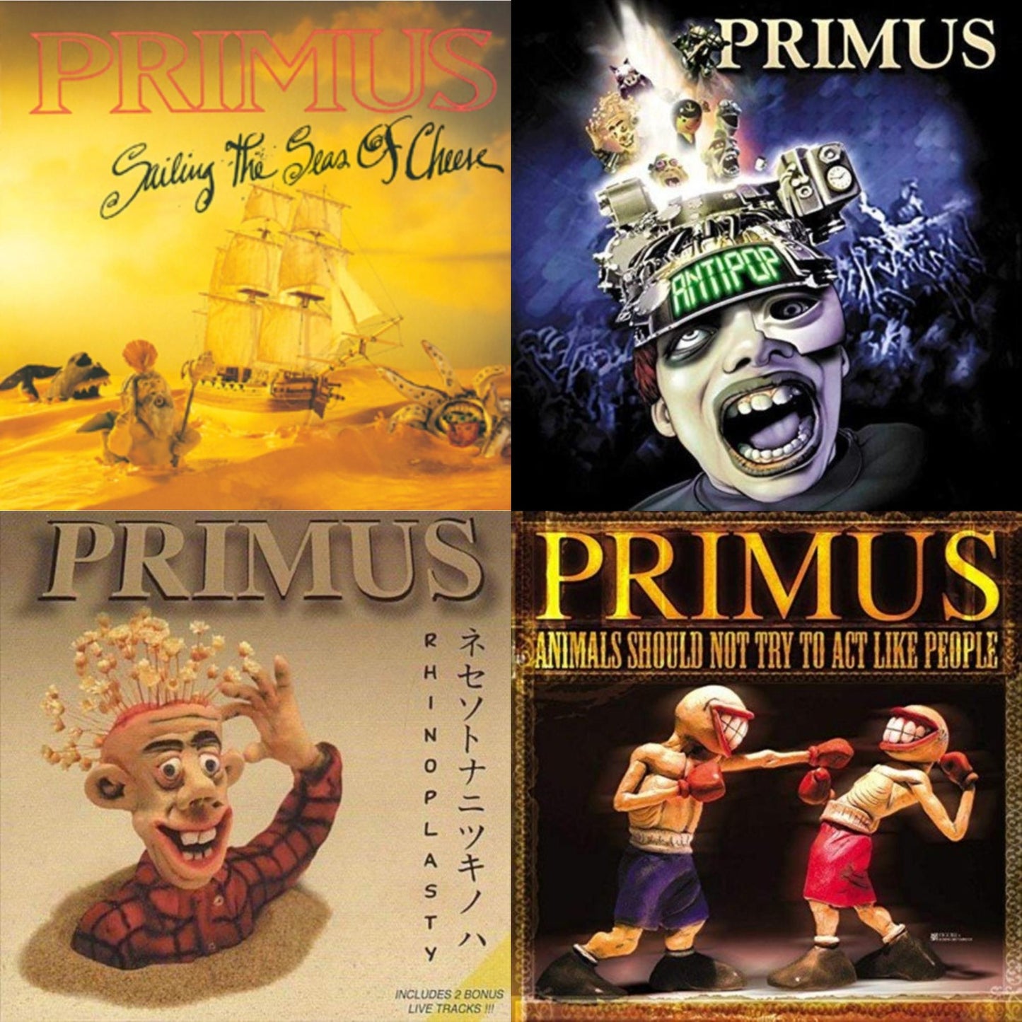 Sailing Seas Of Cheese & Antipop (2 LP) & Rhinoplasty (2 LP) & Animals Should Not Try To Act Like People