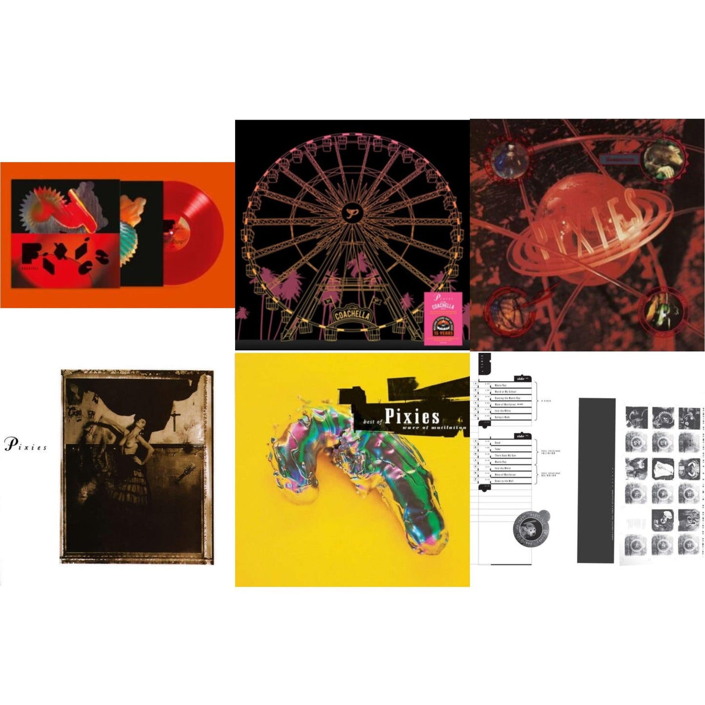 Doggerel & Live At Coachella 2004 (140G/Orange & Yellow Marbled LP Vinyl/Etching D-Side) & Bossanova & Surfer Rosa & Wave Of Mutilation: Best Of Pixies & Doolittle 25: B-Sides, Peel Sessions And Demos