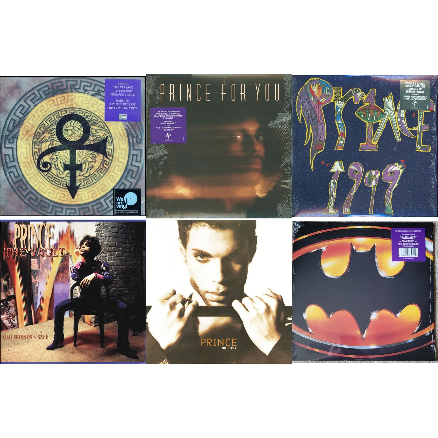 Versace Experience (Prelude 2 Gold) (150G/Purple LP Vinyl/Dl Insert) & For You & 1999 (X) & Vault - Old Friends 4 Sale & Hits 2 (X) (2LP) & Batman Ost