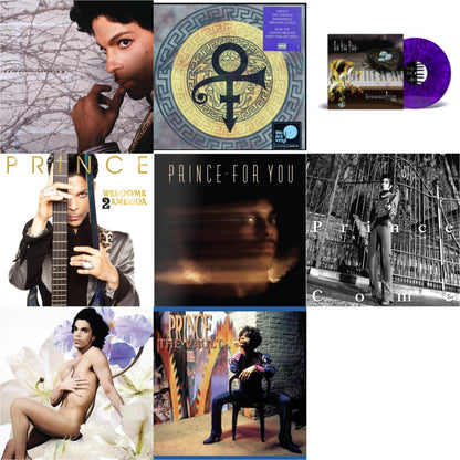 Musicology (2LP/150G/Purple Vinyl) & Versace Experience (Prelude 2 Gold) (150G/Purple LP Vinyl/Dl Insert) & One Nite Alone…(Solo Piano & Voice By Prince) (Purple LP Vinyl) & Welcome 2 America (2LP) & For You & Come & Lovesexy & Vault - Old Friends 4 Sale