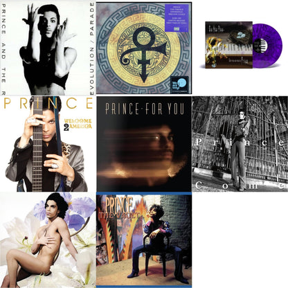 Prince - Parade (Music From Under The Cherry Moon) & Versace Experience (Prelude 2 Gold) (150G/Purple LP Vinyl/Dl Insert) & One Nite Alone…(Solo Piano & Voice By Prince) (Purple LP Vinyl) & Welcome 2 America (2LP) & For You & Come & Lovesexy & Vault