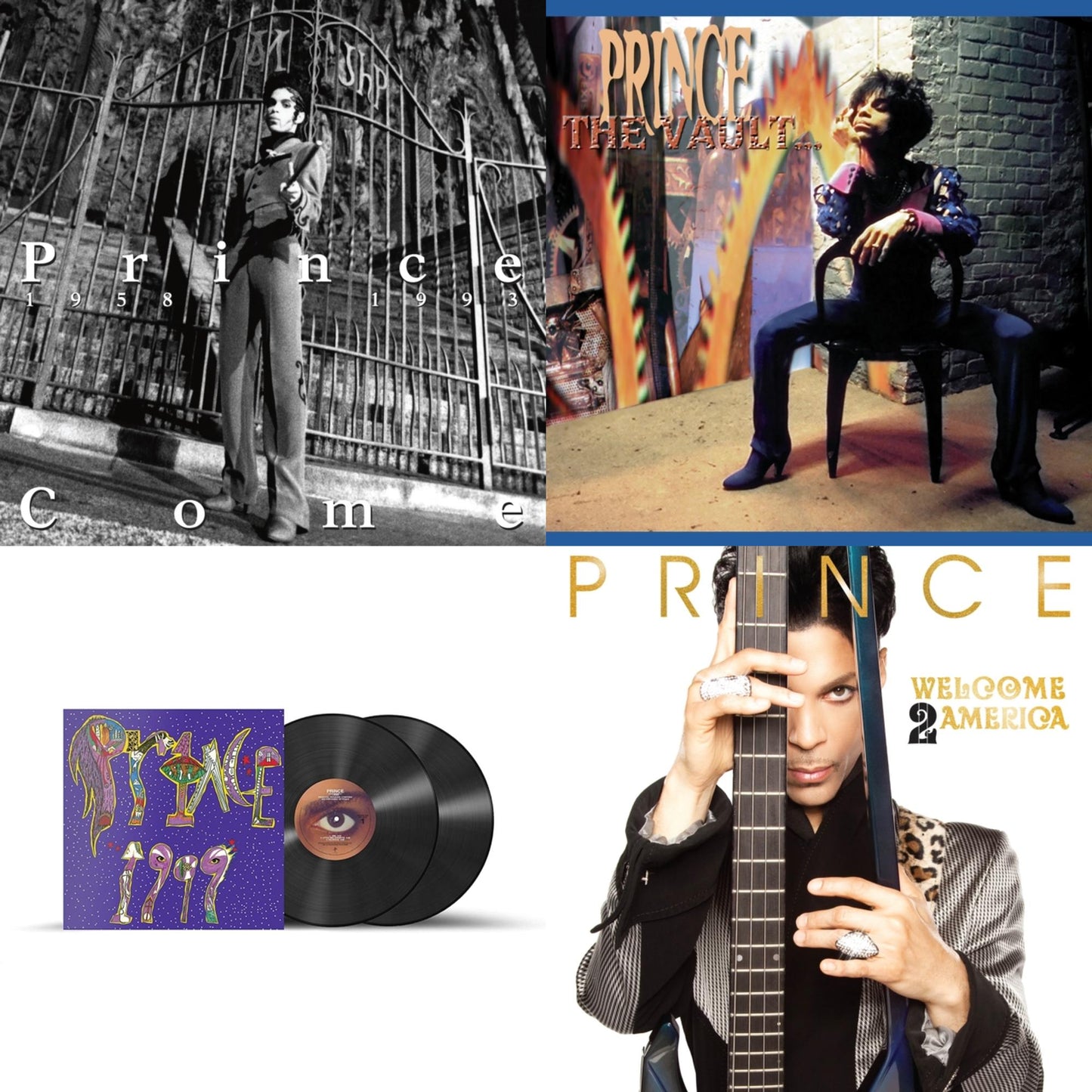 Welcome 2 America (2LP) & 1999 (X) & Come & Vault - Old Friends 4 Sale