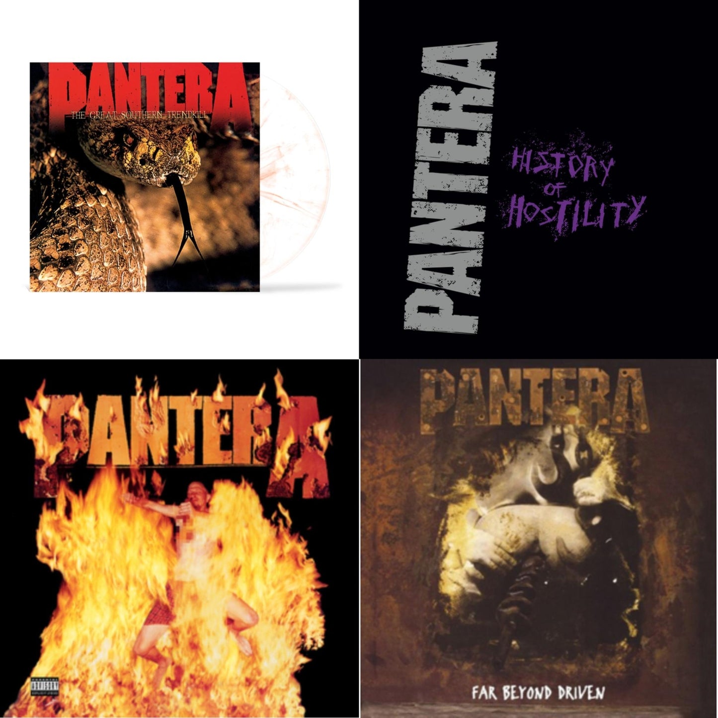 Great Southern Trendkill (Marbled Orange LP Vinyl) (I) & History Of Hostility & Reinventing The Steel & Far Beyond Driven