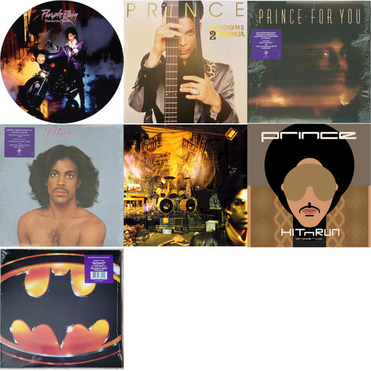 Purple Rain Ost (Picture Disc) & Welcome 2 America (2LP) & For You & Prince (X) & Sign O’ The Times & Hitnrun Phase Two (2LP) & Batman Ost