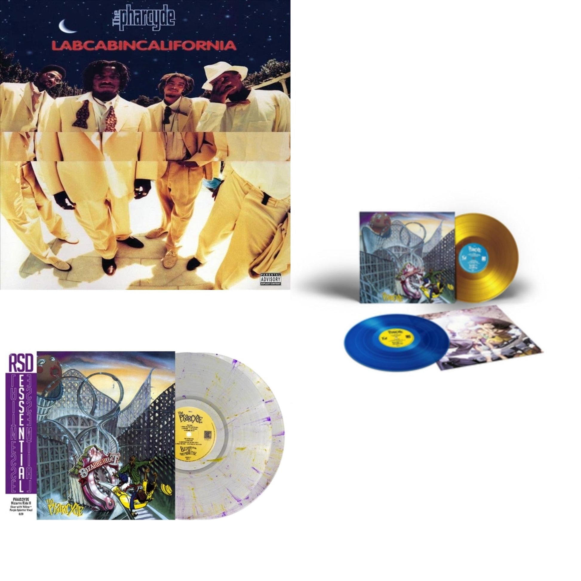 This is a 3 LP Vinyl SKU bundle.
1.This LP Vinyl is brand new.Format: LP VinylMusic Style: ConsciousThis item's title is: Labcabincalifornia (2 LP)Artist: PharcydeLabel: CRAFT RECORDINGSBarcode: 888072050013Release Date: 7/20/2018
2.This LP Vinyl is brand new.