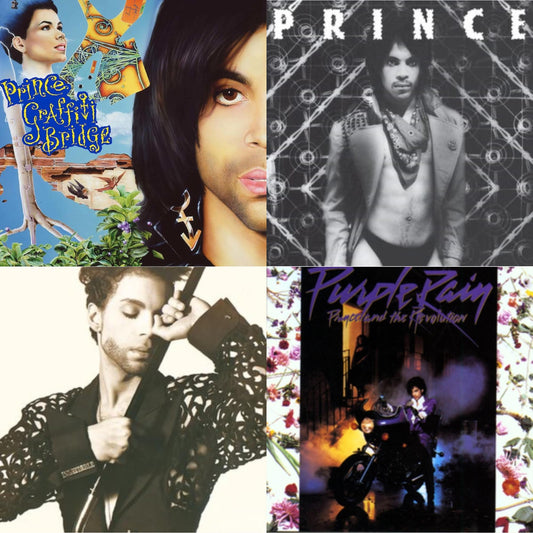 Purple Rain & Dirty Mind (X) & Hits 1 (X) & Music From Graffiti Bridge (X)