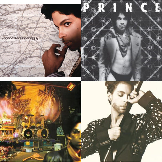 Musicology (Digipak) & Dirty Mind (X) & Sign O’ The Times & Hits 1 (X)