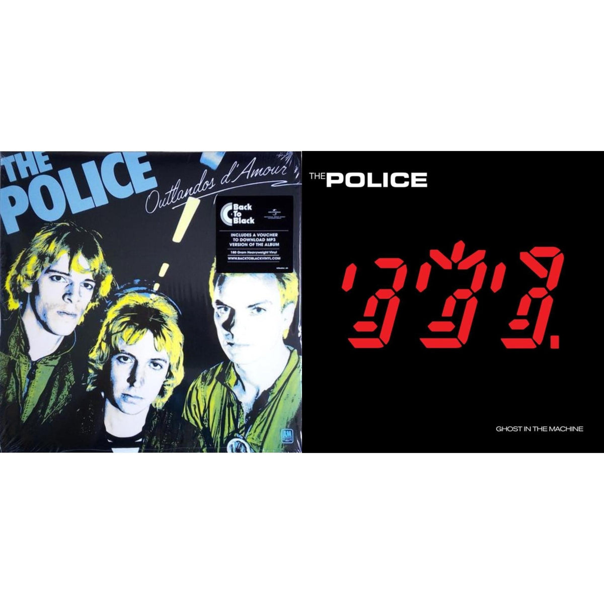 Police - Outlandos D'amour & Ghost In The Machine - LP Vinyl Bundle