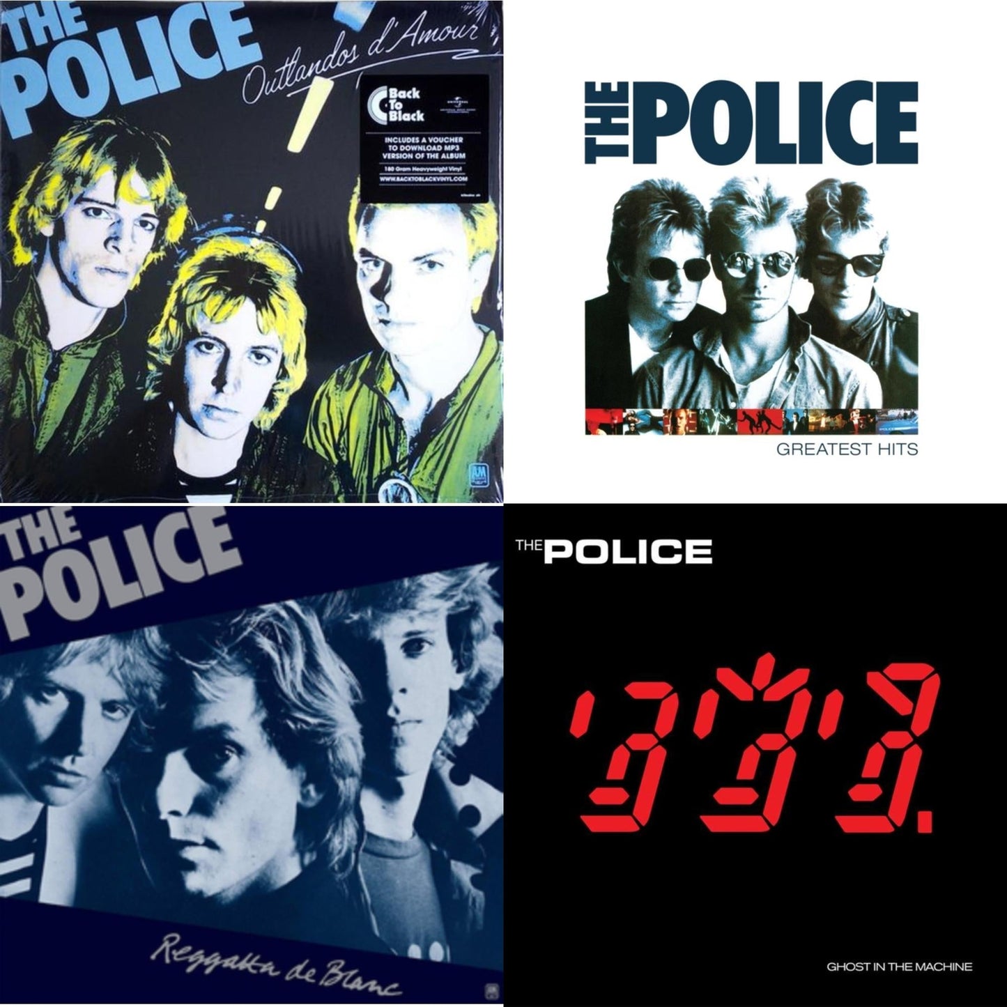 Outlandos D'amour & Greatest Hits (2LP) & Reggatta De Blanc & Ghost In The Machine