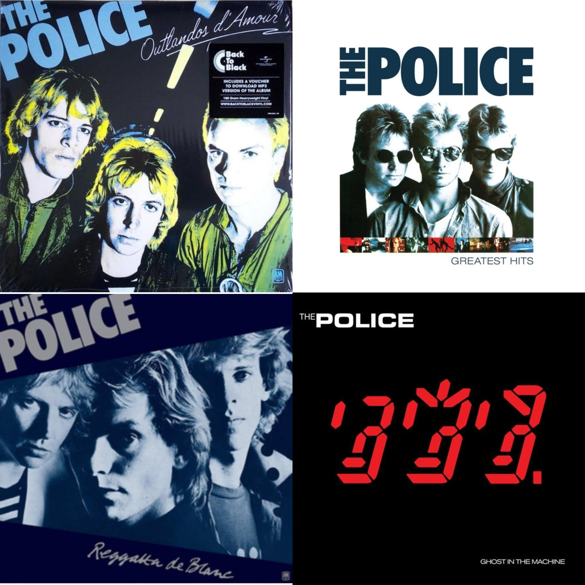 Outlandos D'amour & Greatest Hits (2LP) & Reggatta De Blanc & Ghost In The Machine