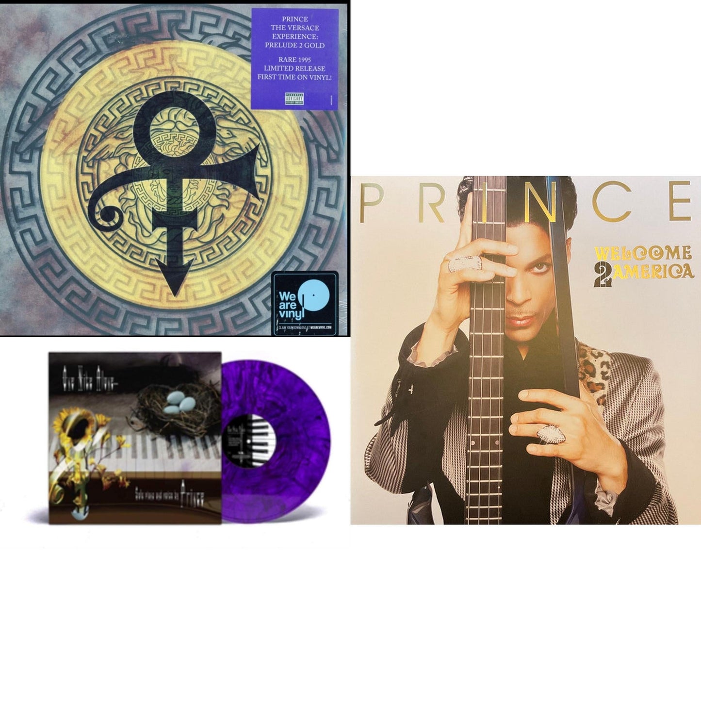 Versace Experience (Prelude 2 Gold) (150G/Purple LP Vinyl/Dl Insert) & One Nite Alone…(Solo Piano & Voice By Prince) (Purple LP Vinyl) & Welcome 2 America (2LP)