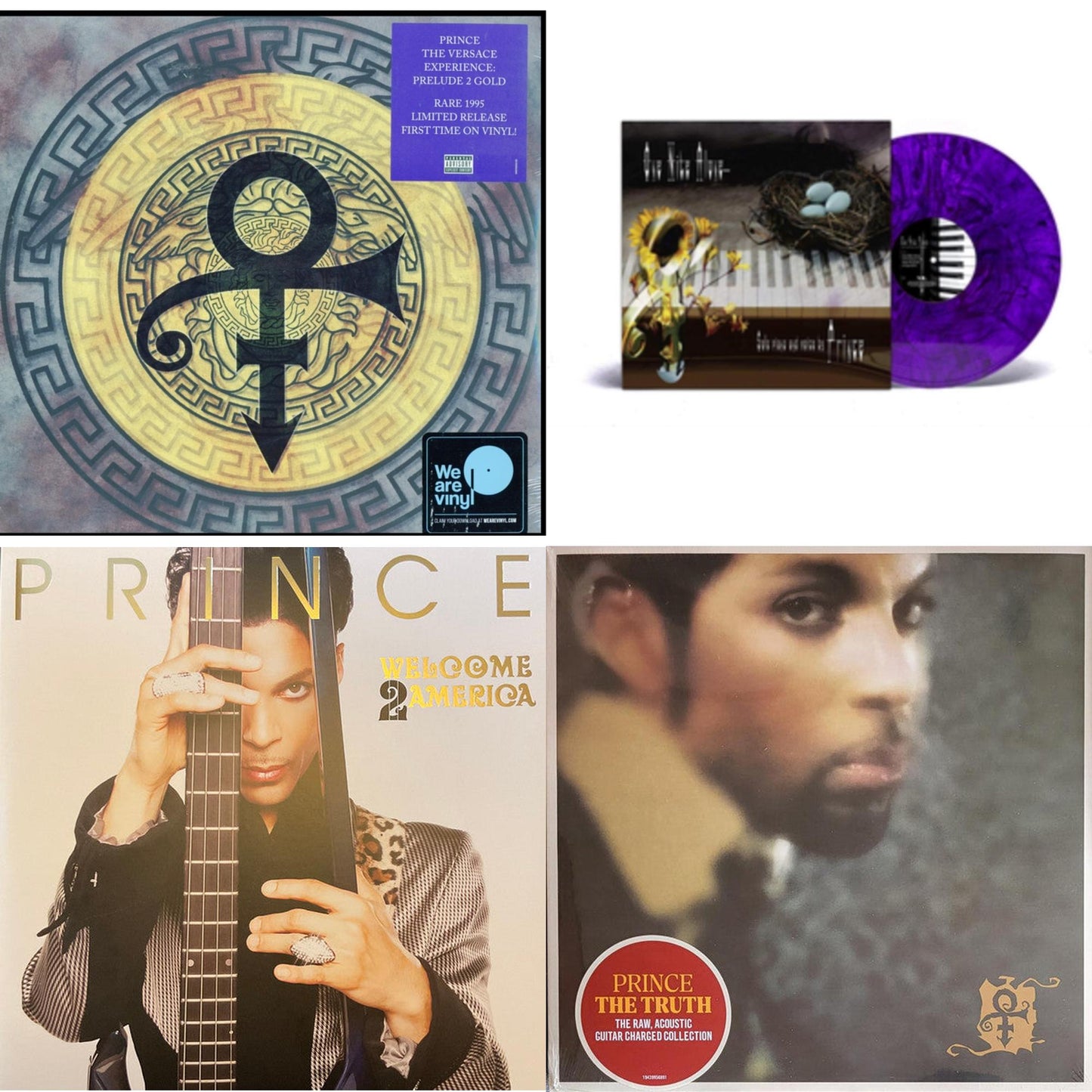 Versace Experience (Prelude 2 Gold) (150G/Purple LP Vinyl/Dl Insert) & One Nite Alone…(Solo Piano & Voice By Prince) (Purple LP Vinyl) & Welcome 2 America (2LP) & Truth
