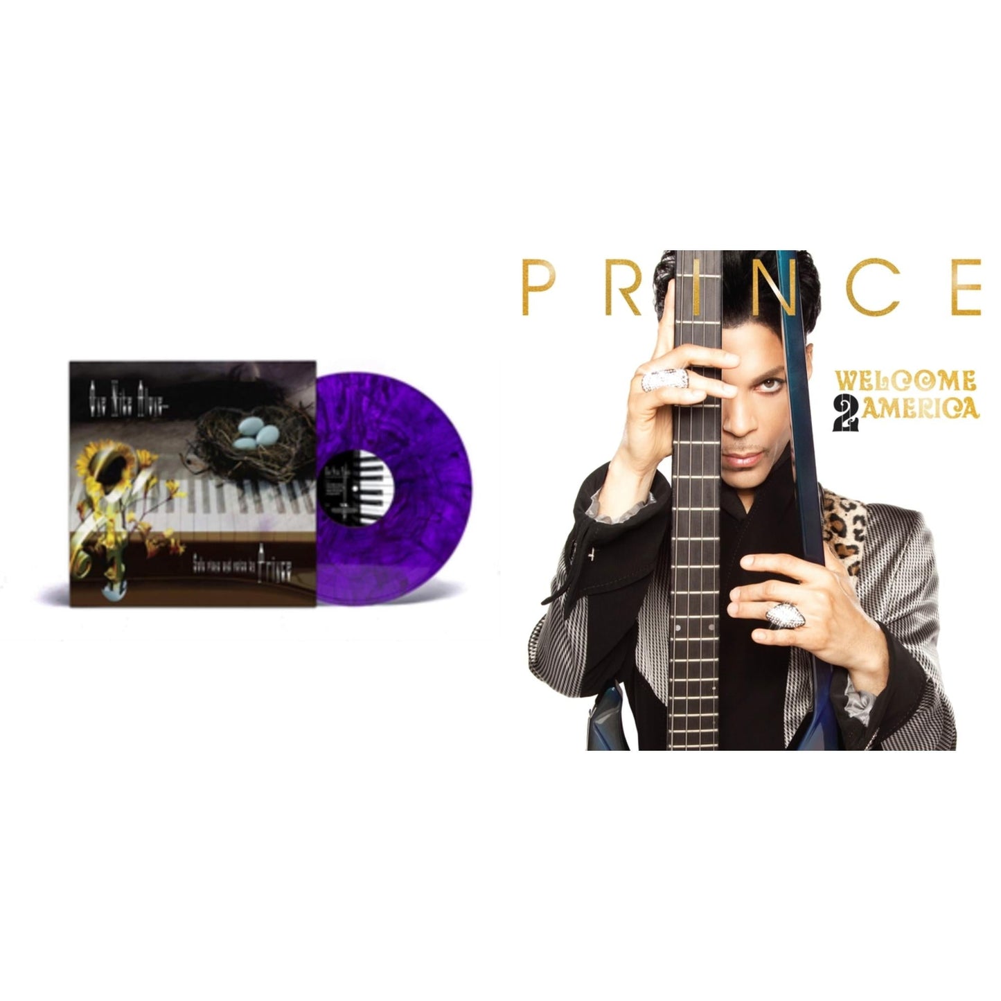 One Nite Alone…(Solo Piano & Voice By Prince) (Purple LP Vinyl) & Welcome 2 America (2LP)