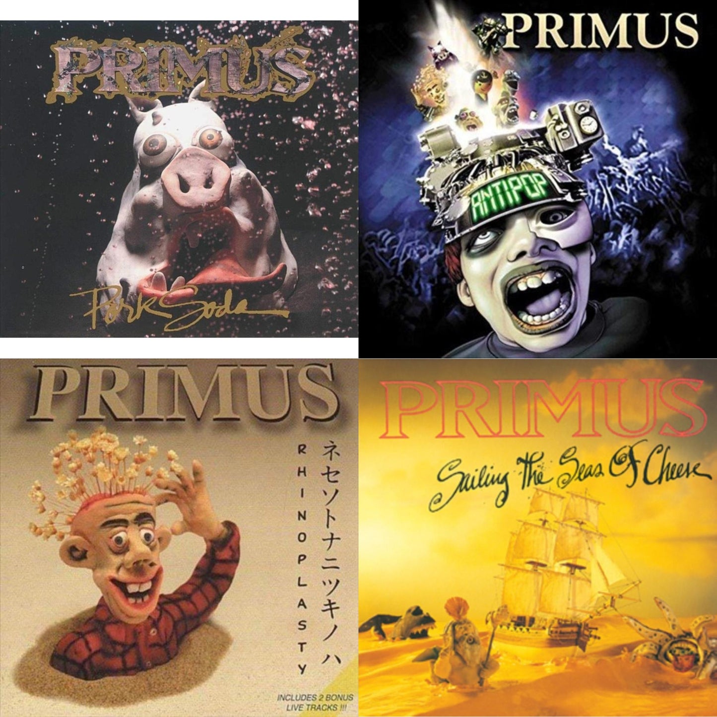 This is a 4 LP Vinyl SKU bundle.
1.This LP Vinyl is brand new.Format: LP VinylMusic Style: Alternative RockThis item's title is: Pork Soda (2 LP)Artist: PrimusBarcode: 602557414400Release Date: 11/16/2018
2.This LP Vinyl is brand new.