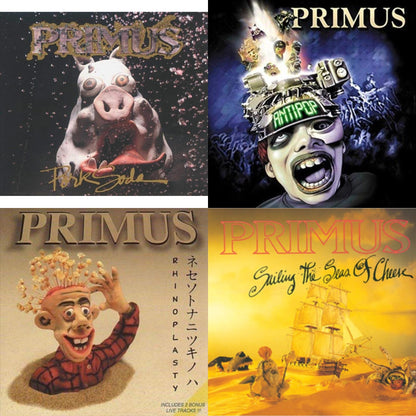 This is a 4 LP Vinyl SKU bundle.
1.This LP Vinyl is brand new.Format: LP VinylMusic Style: Alternative RockThis item's title is: Pork Soda (2 LP)Artist: PrimusBarcode: 602557414400Release Date: 11/16/2018
2.This LP Vinyl is brand new.