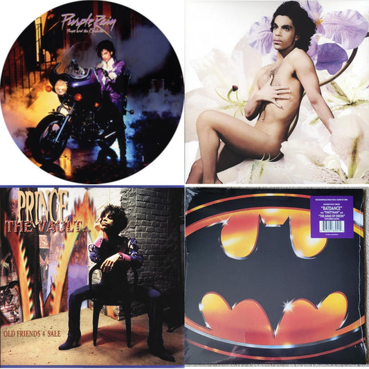 Purple Rain Ost (Picture Disc) & Lovesexy & Vault - Old Friends 4 Sale & Batman Ost