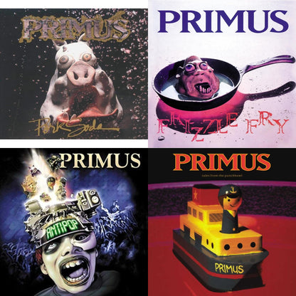 This is a 4 LP Vinyl SKU bundle.
1.This LP Vinyl is brand new.Format: LP VinylMusic Style: Alternative RockThis item's title is: Pork Soda (2 LP)Artist: PrimusBarcode: 602557414400Release Date: 11/16/2018
2.This LP Vinyl is brand new.