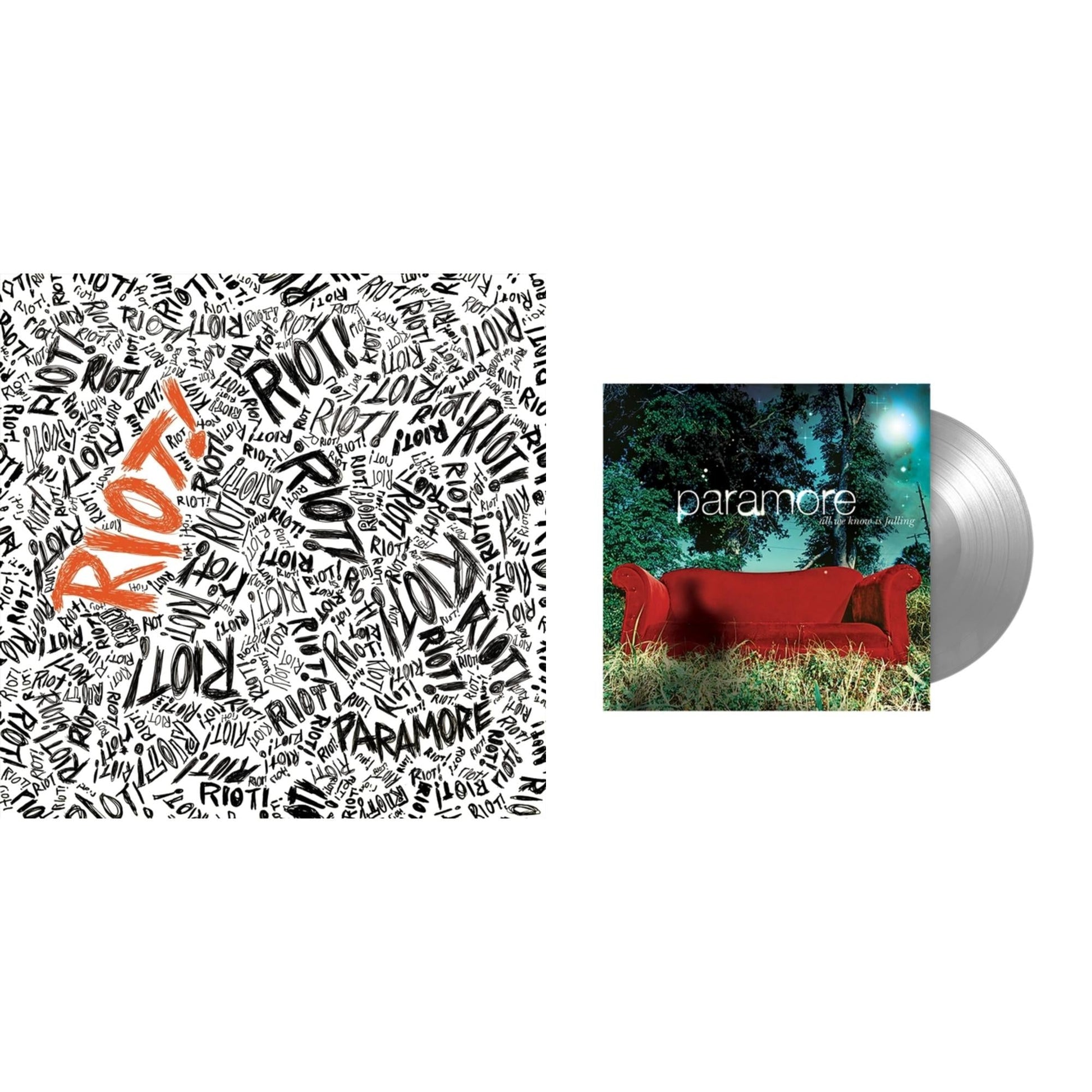 This is a 2 LP Vinyl SKU bundle.
1.This LP Vinyl is brand new.Format: LP VinylMusic Style: EmoThis item's title is: Riot! (Fbr 25Th Anniversary Edtion/Silver LP Vinyl)Artist: ParamoreLabel: Fueled By RamenBarcode: 075678645679Release Date: 5/28/2021
2.This LP Vinyl is brand new.