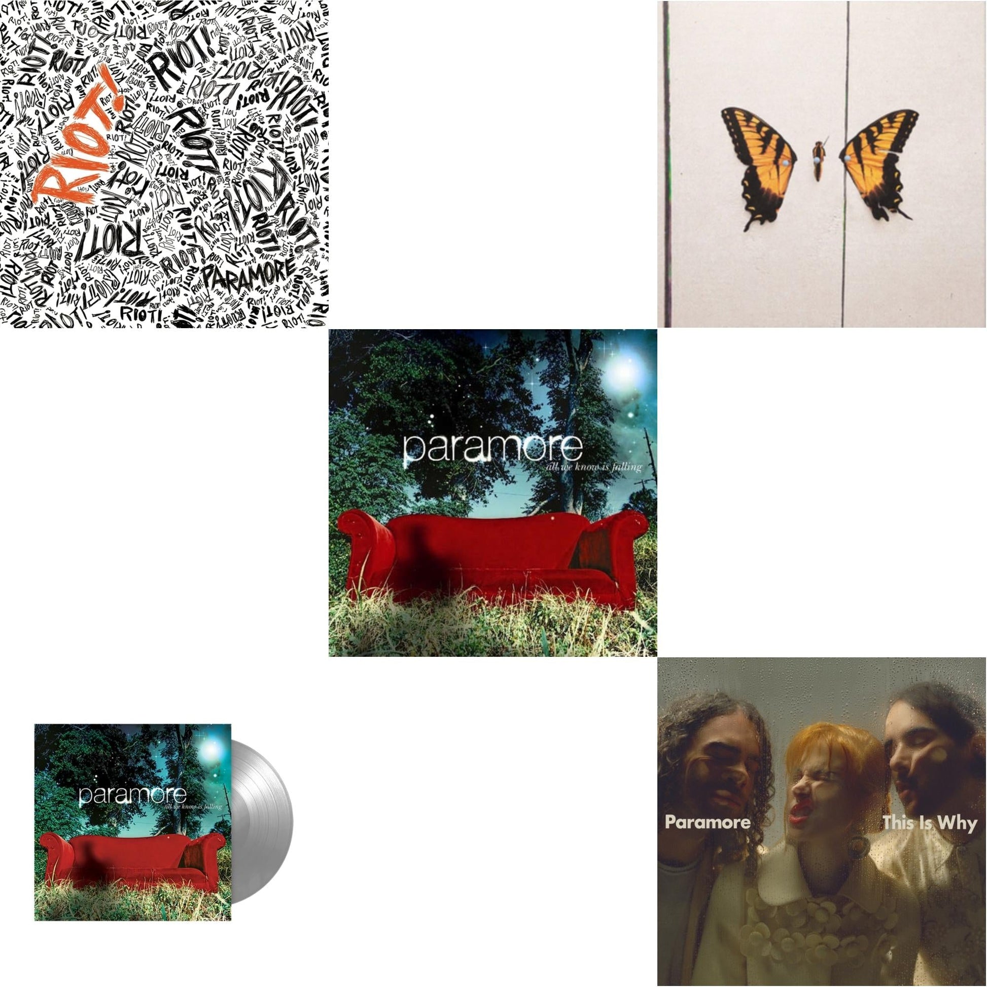 This is a 5 LP Vinyl SKU bundle.
1.This LP Vinyl is brand new.Format: LP VinylMusic Style: Alternative RockThis item's title is: This Is WhyArtist: ParamoreLabel: ATLANTICBarcode: 075678635526Release Date: 2/10/2023
2.This LP Vinyl is brand new.