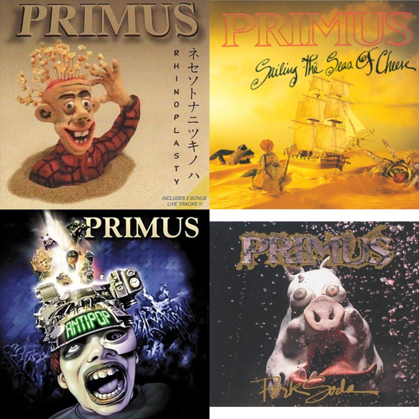 This is a 4 LP Vinyl SKU bundle.
1.This LP Vinyl is brand new.Format: LP VinylMusic Style: ExperimentalThis item's title is: Rhinoplasty (2 LP)Artist: PrimusLabel: Interscope RecordsBarcode: 602567993339Release Date: 12/14/2018
2.This LP Vinyl is brand new.