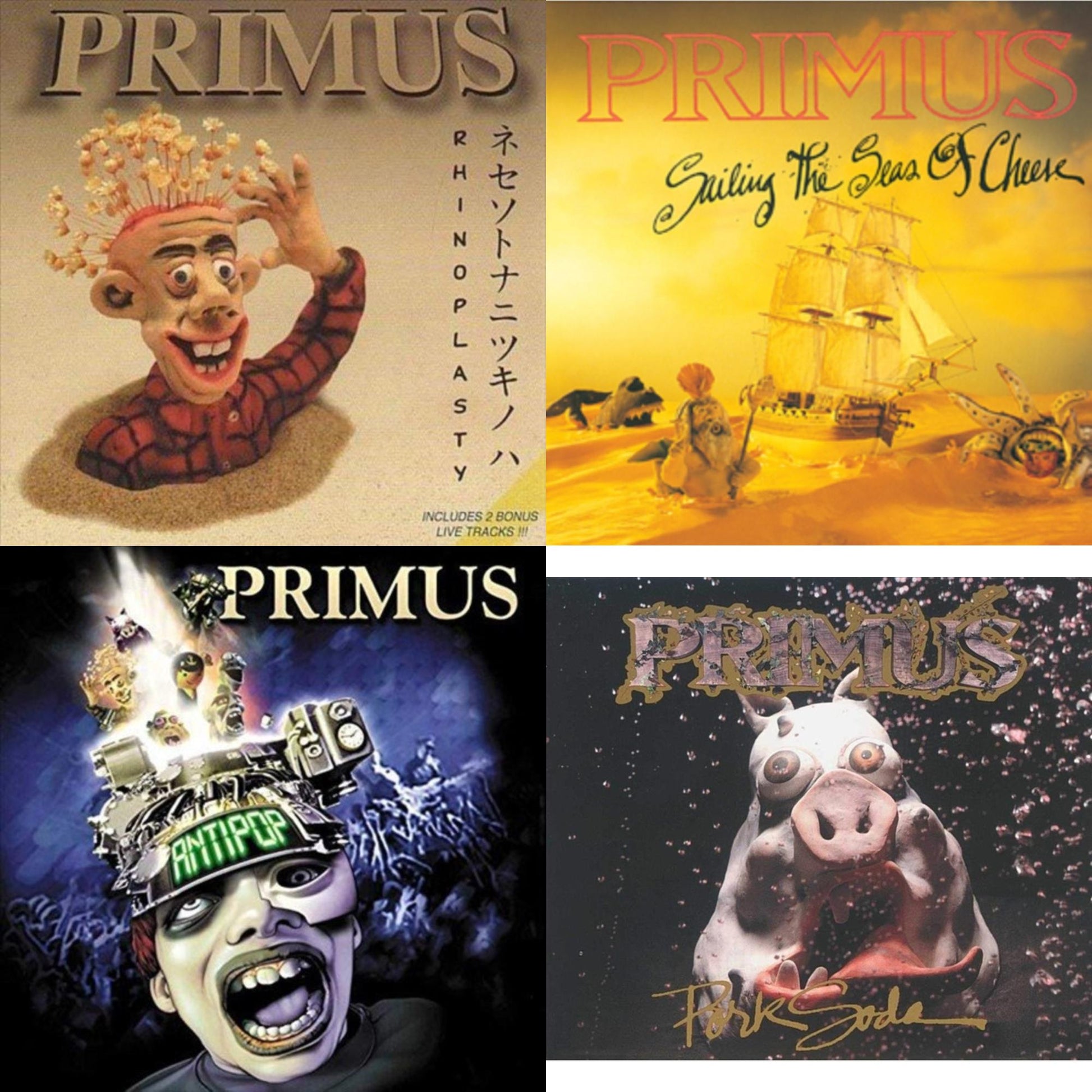 This is a 4 LP Vinyl SKU bundle.
1.This LP Vinyl is brand new.Format: LP VinylMusic Style: ExperimentalThis item's title is: Rhinoplasty (2 LP)Artist: PrimusLabel: Interscope RecordsBarcode: 602567993339Release Date: 12/14/2018
2.This LP Vinyl is brand new.