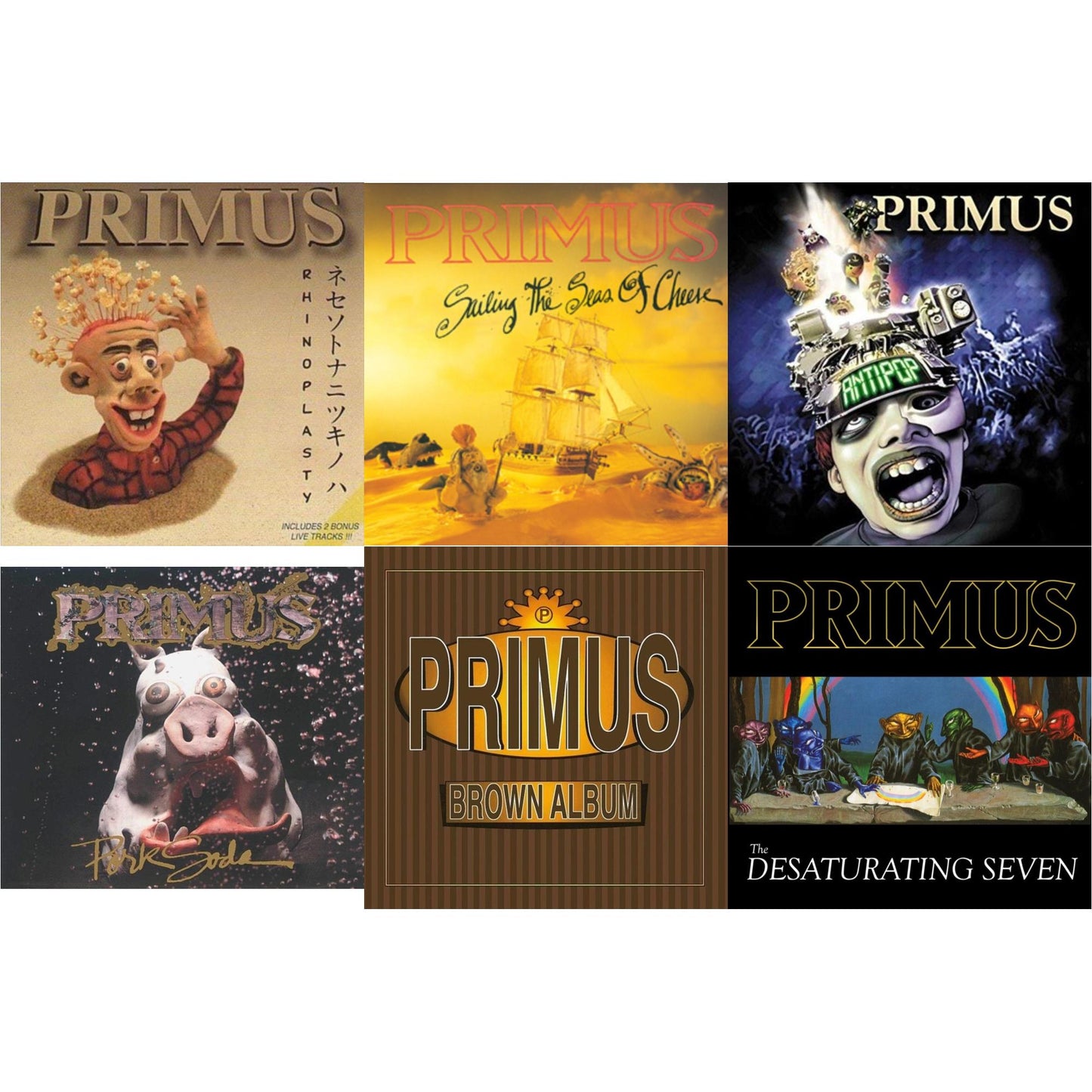 This is a 6 LP Vinyl SKU bundle.
1.This LP Vinyl is brand new.Format: LP VinylMusic Style: ExperimentalThis item's title is: Rhinoplasty (2 LP)Artist: PrimusLabel: Interscope RecordsBarcode: 602567993339Release Date: 12/14/2018
2.This LP Vinyl is brand new.