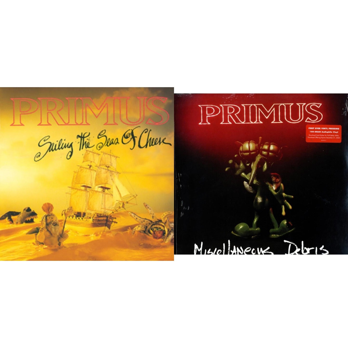 This is a 2 LP Vinyl SKU bundle.
1.This LP Vinyl is brand new.Format: LP VinylThis item's title is: Sailing Seas Of CheeseArtist: PrimusBarcode: 602537331260Release Date: 5/21/2013
2.This LP Vinyl is brand new.