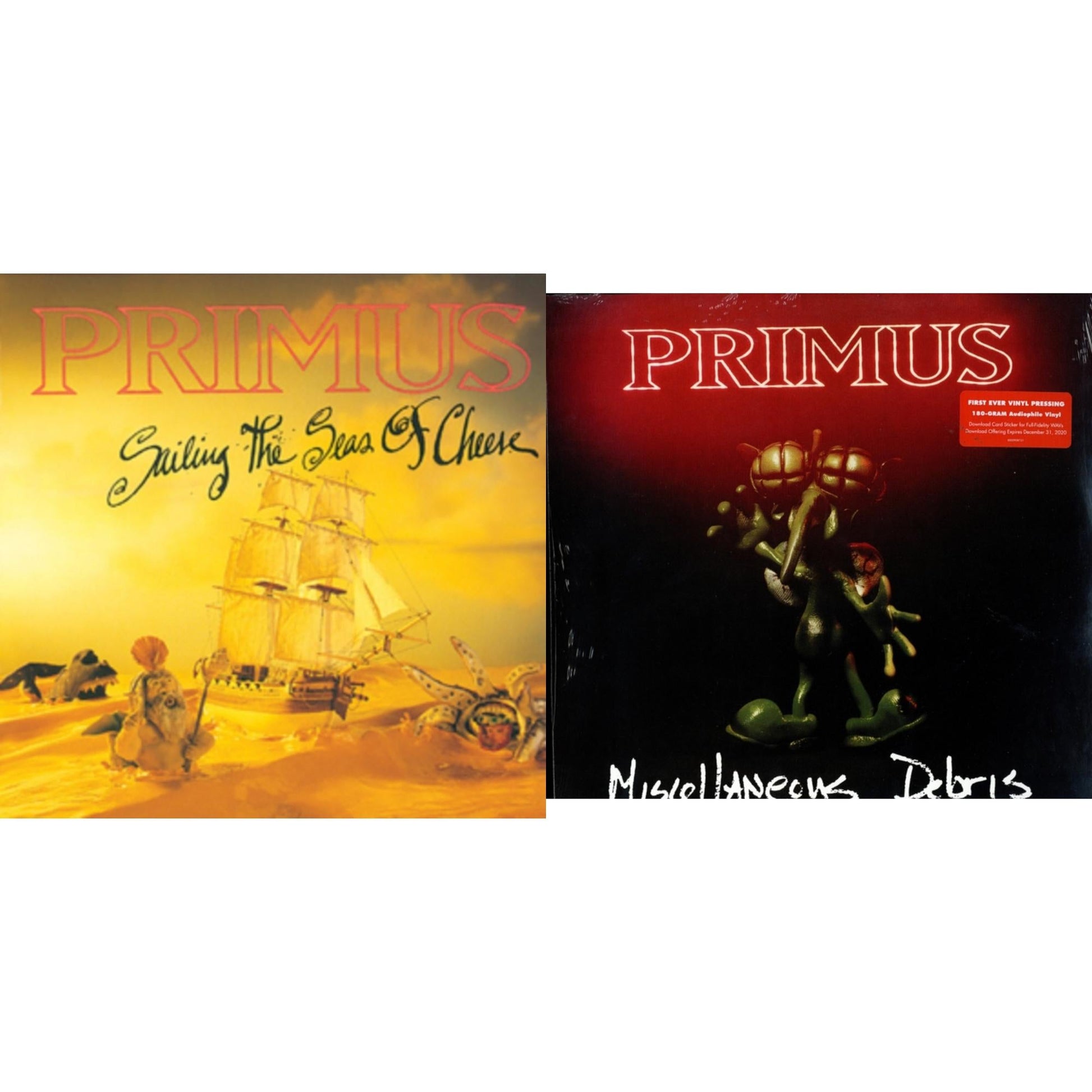 This is a 2 LP Vinyl SKU bundle.
1.This LP Vinyl is brand new.Format: LP VinylThis item's title is: Sailing Seas Of CheeseArtist: PrimusBarcode: 602537331260Release Date: 5/21/2013
2.This LP Vinyl is brand new.