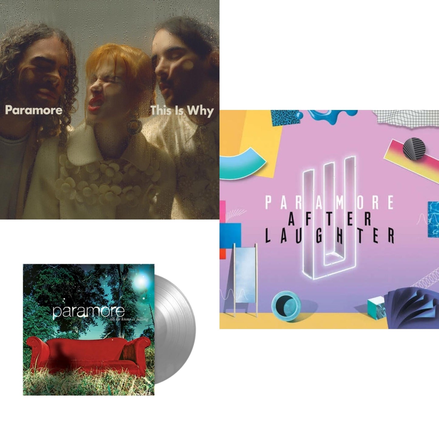 This Is Why & All We Know Is Falling (Silver LP Vinyl) & After Laughter (Black & White Marble LP Vinyl/Dl Card) (I)