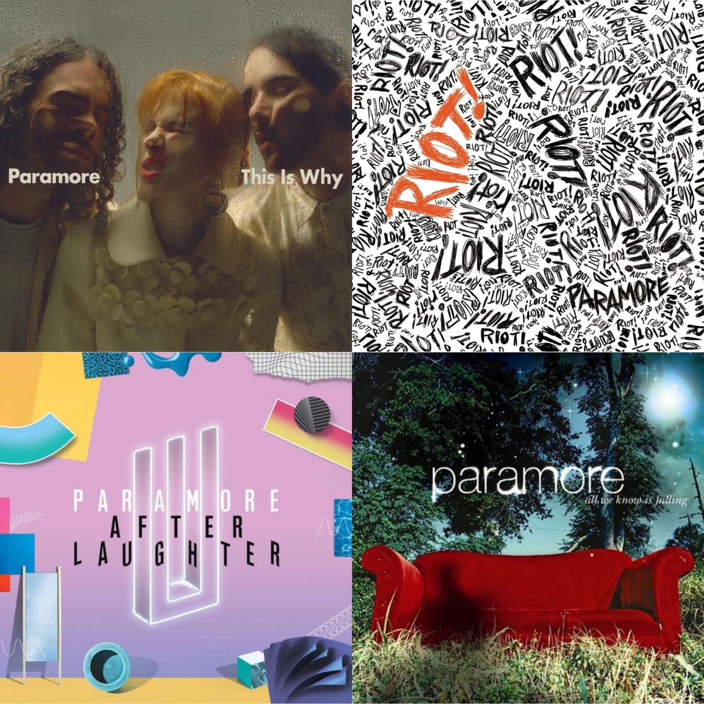 This Is Why & Riot! (Fbr 25Th Anniversary Edtion/Silver LP Vinyl) & After Laughter (Black & White Marble LP Vinyl/Dl Card) (I) & All We Know Is Falling