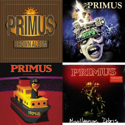 This is a 4 LP Vinyl SKU bundle.
1.This LP Vinyl is brand new.Format: LP VinylMusic Style: Alternative RockThis item's title is: Brown Album (2LP)Artist: PrimusLabel: Prawn SongBarcode: 602557539462Release Date: 11/16/2018
2.This LP Vinyl is brand new.