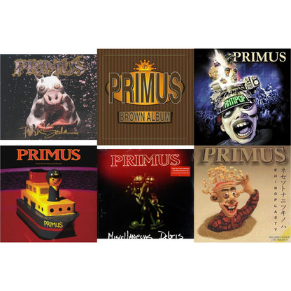 This is a 6 LP Vinyl SKU bundle.
1.This LP Vinyl is brand new.Format: LP VinylMusic Style: Alternative RockThis item's title is: Pork Soda (2 LP)Artist: PrimusBarcode: 602557414400Release Date: 11/16/2018
2.This LP Vinyl is brand new.