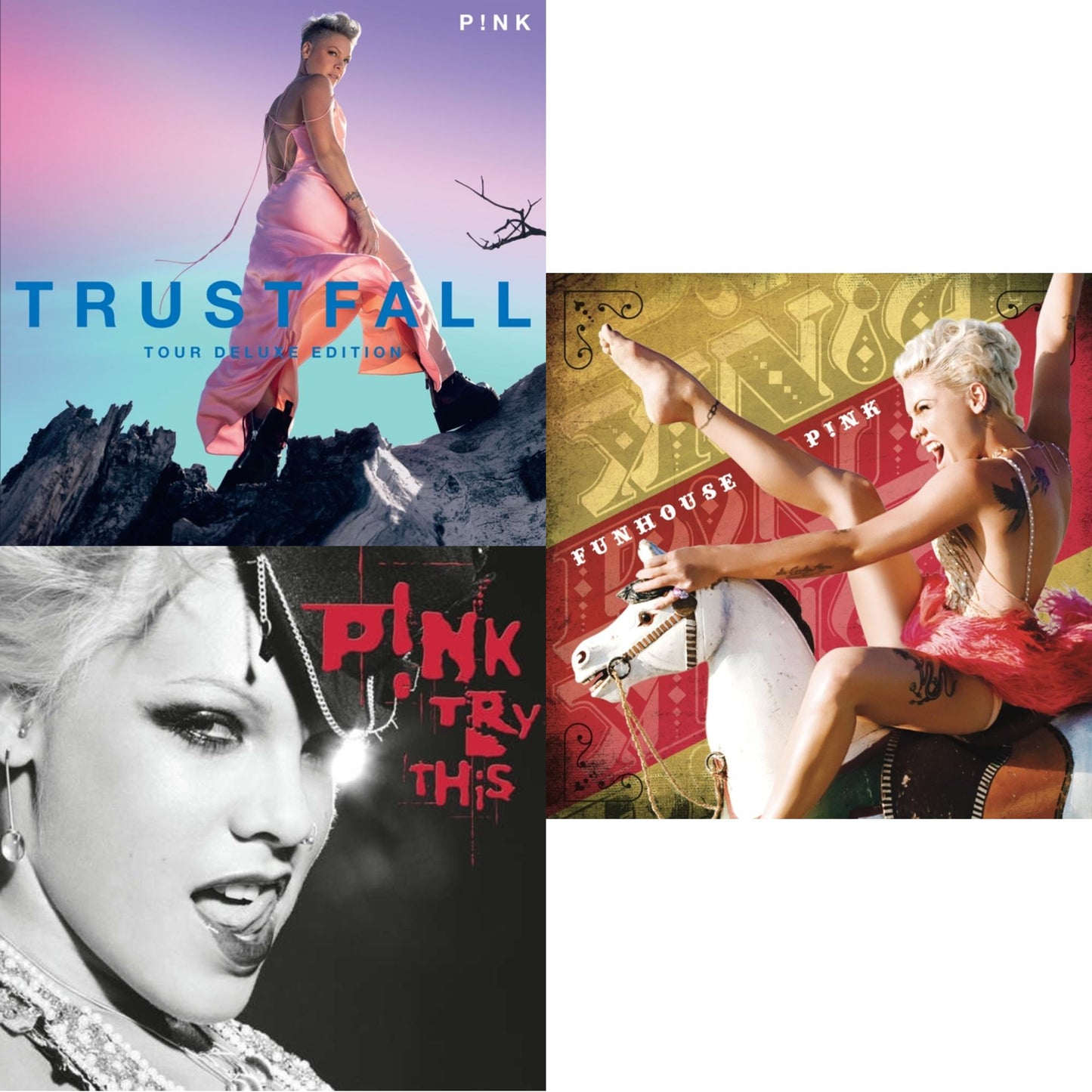 Trustfall - Tour Deluxe Edition (2LP) & Try This (2LP/Red Vinyl/150G/Dl Card) & Funhouse (Yellow LP Vinyl)(Dl Code)