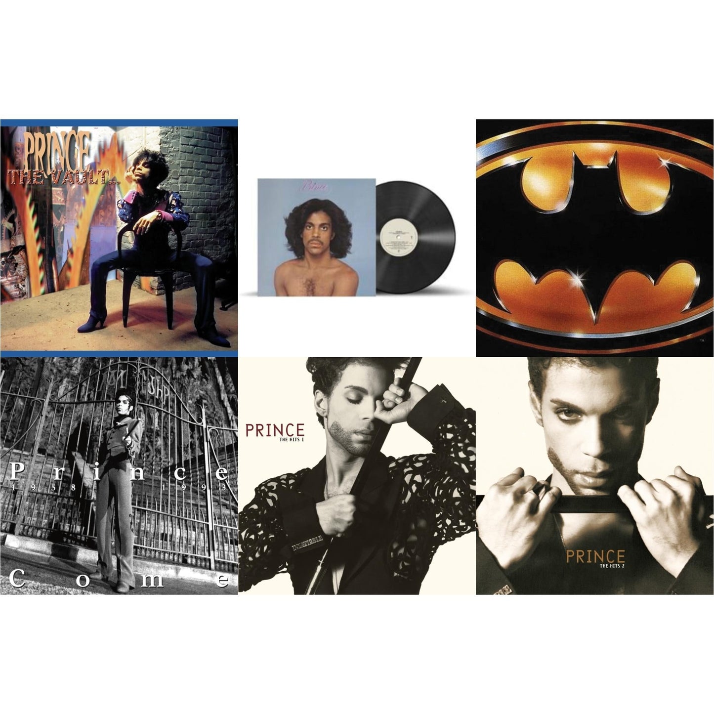 Prince (X) & Come & Vault - Old Friends 4 Sale & Hits 1 (X) (2LP) & Hits 2 (X) (2LP) & Batman Ost