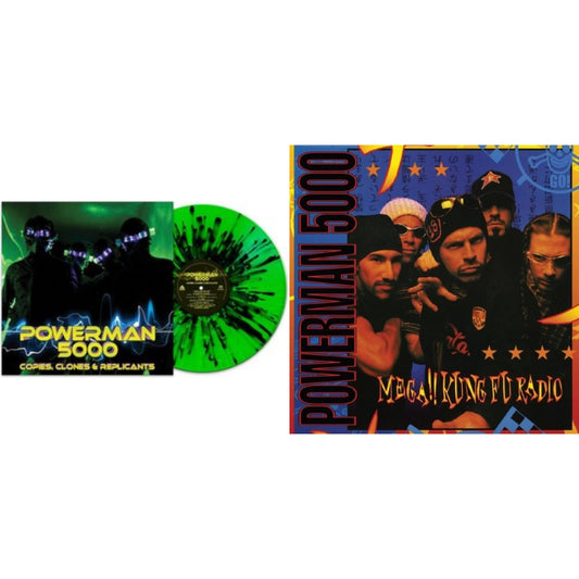 Mega!! Kung Fu Radio (Blue With Black Swirl LP Vinyl) & Copies, Clones & Replicants (Green/Black Splatter LP Vinyl)
