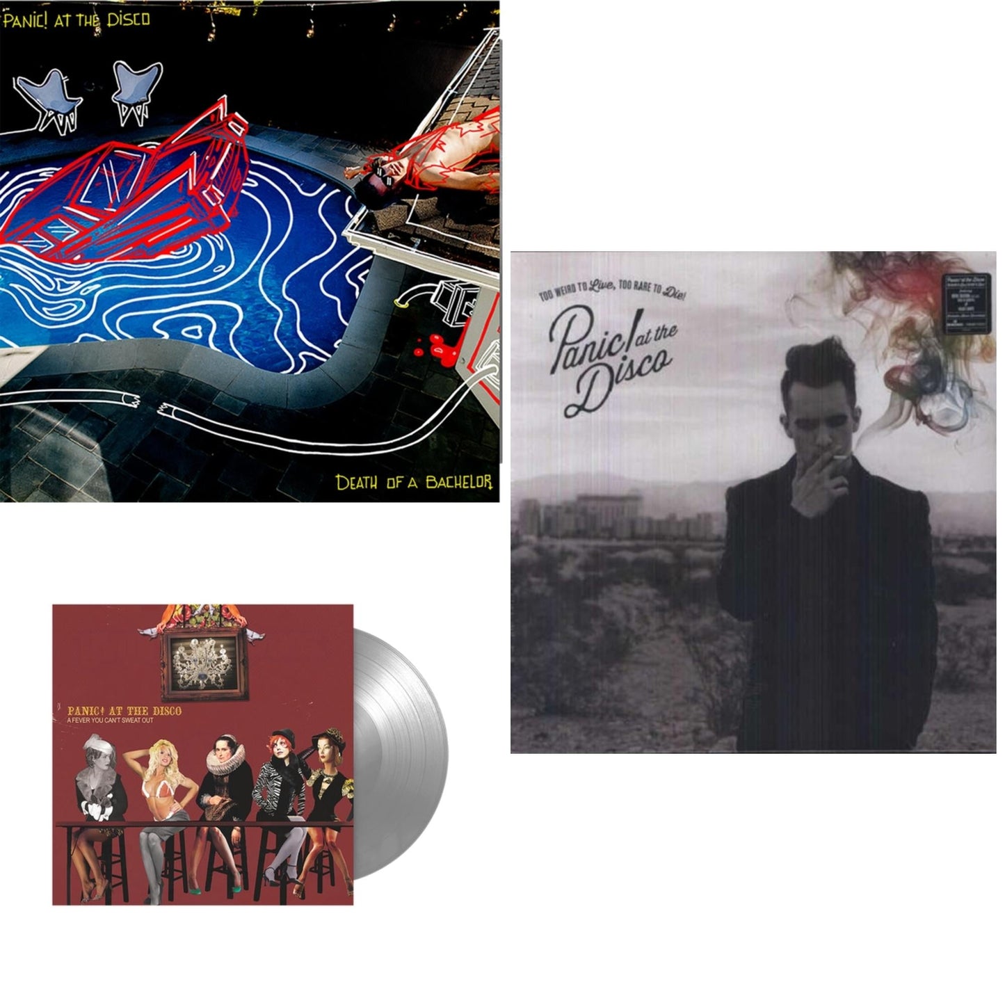 Death Of A Bachelor (Fbr 25Th Anniversary/Silver LP Vinyl) & Fever You Can't Sweat Out (Fbr 25Th Anniversary Edition/Silver LP Vinyl) & Too Weird To Live Too Rare To Die