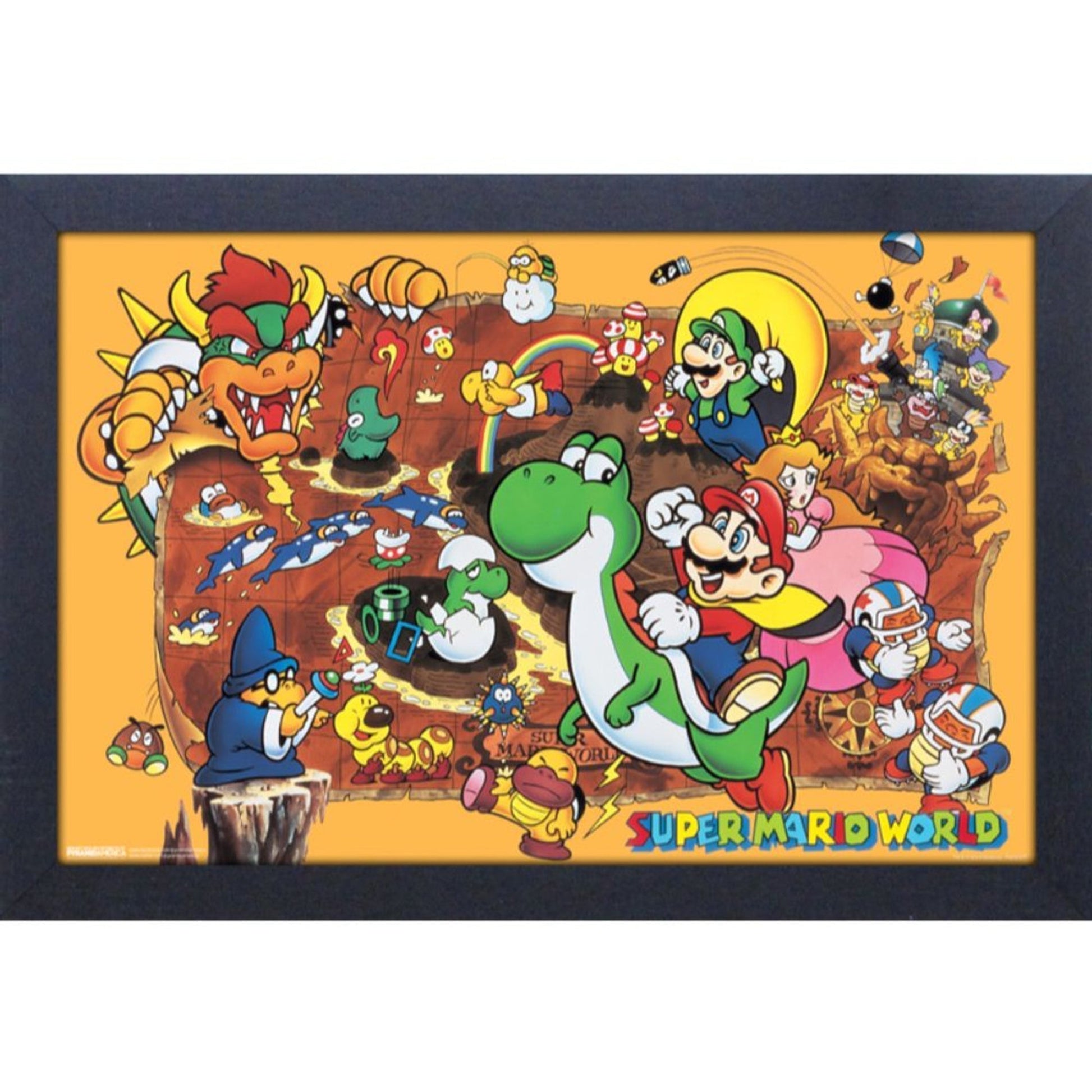 Framed Prints 11 x 17 - Super Mario World