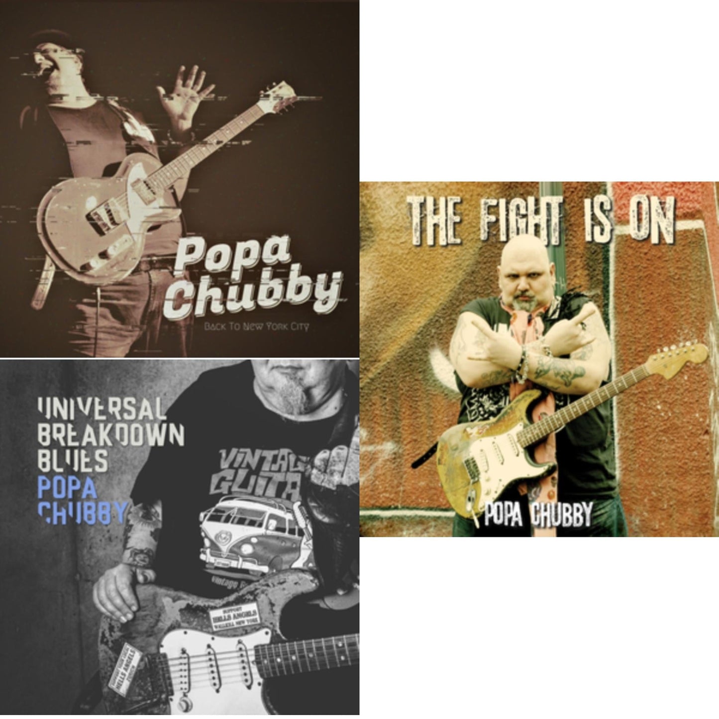This is a 3 LP Vinyl SKU bundle.
1.This LP Vinyl is brand new.Format: LP VinylMusic Style: Blues RockThis item's title is: Back To New York CityArtist: Popa ChubbyLabel: DIXIEFROGBarcode: 5400863054021Release Date: 3/18/2022
2.This LP Vinyl is brand new.