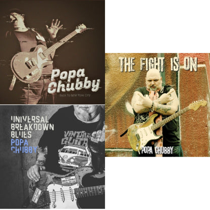 This is a 3 LP Vinyl SKU bundle.
1.This LP Vinyl is brand new.Format: LP VinylMusic Style: Blues RockThis item's title is: Back To New York CityArtist: Popa ChubbyLabel: DIXIEFROGBarcode: 5400863054021Release Date: 3/18/2022
2.This LP Vinyl is brand new.