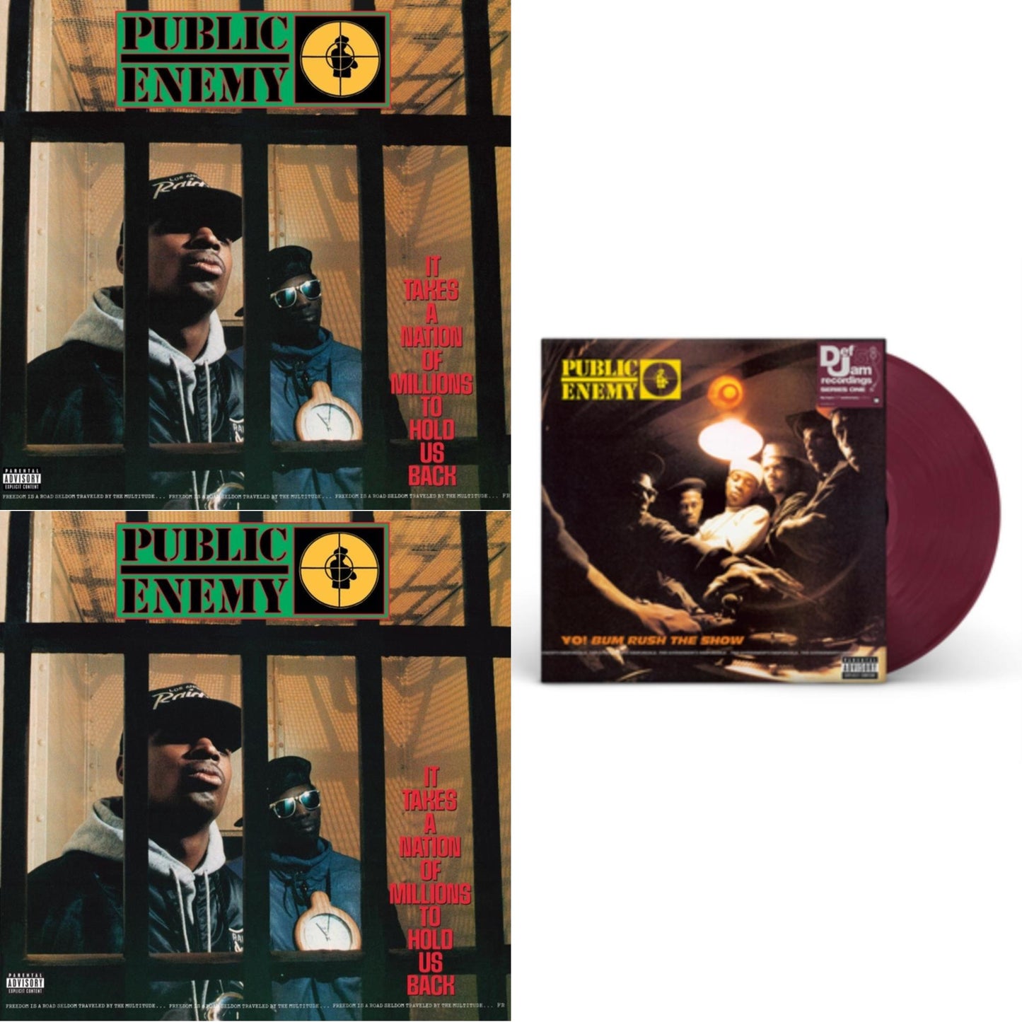 It Takes A Nation Of Millions To Hold Us Back (Apple Red LP Vinyl) & It Takes A Nation Of Millions To Hold Us Back (35Th Anniversary) (2LP) & Yo! Bum Rush The Show (X) (Fruit Punch LP Vinyl) (I)