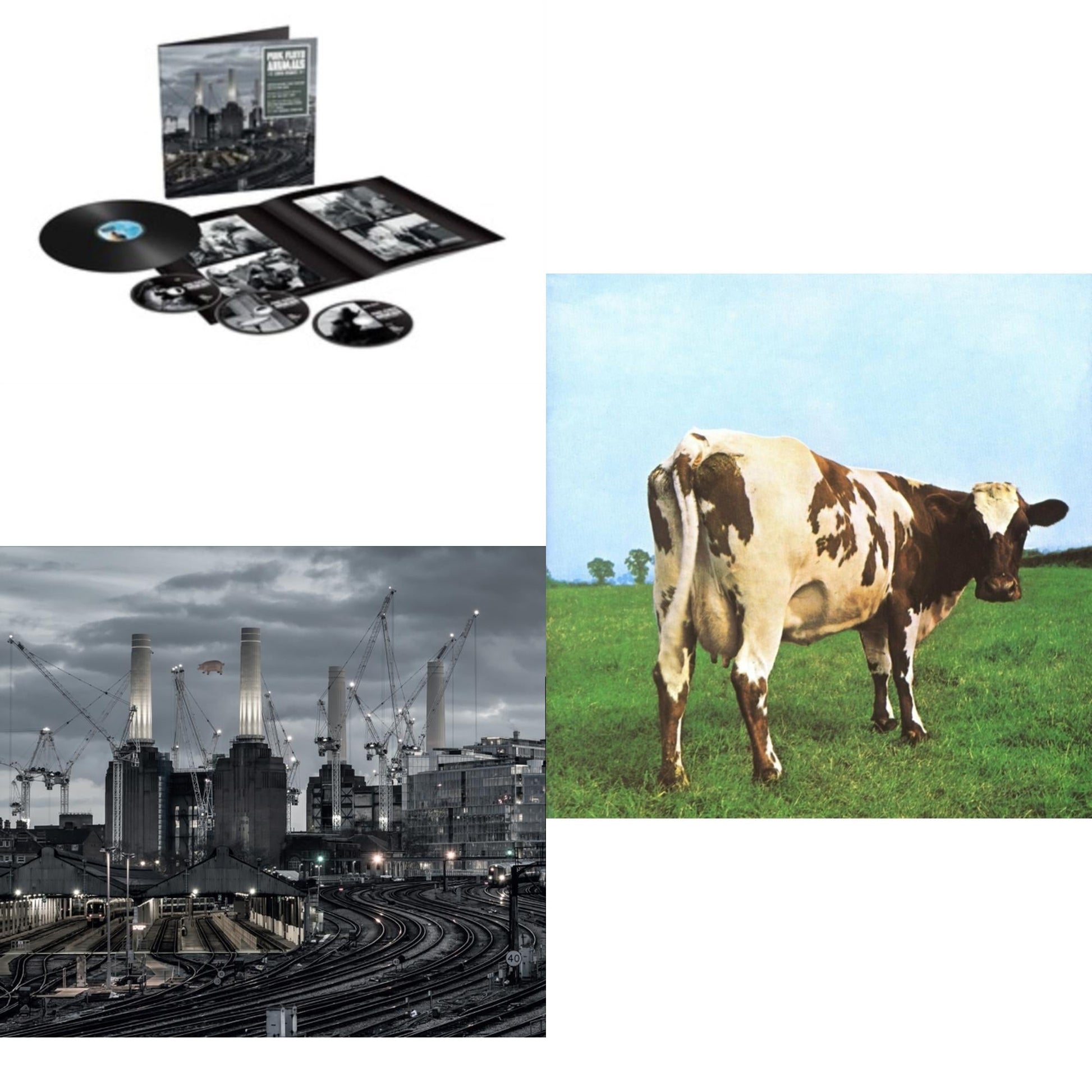 This is a 3 LP Vinyl SKU bundle.
1.This LP Vinyl is brand new.Format: LP VinylMusic Style: Prog RockThis item's title is: Animals (2018 Remix) (LP/CD/DVD/Blu-Ray/180G)Artist: Pink FloydLabel: PINK FLOYD MUSIC LTD.Barcode: 190295599577Release Date: 10/7/2022
2.