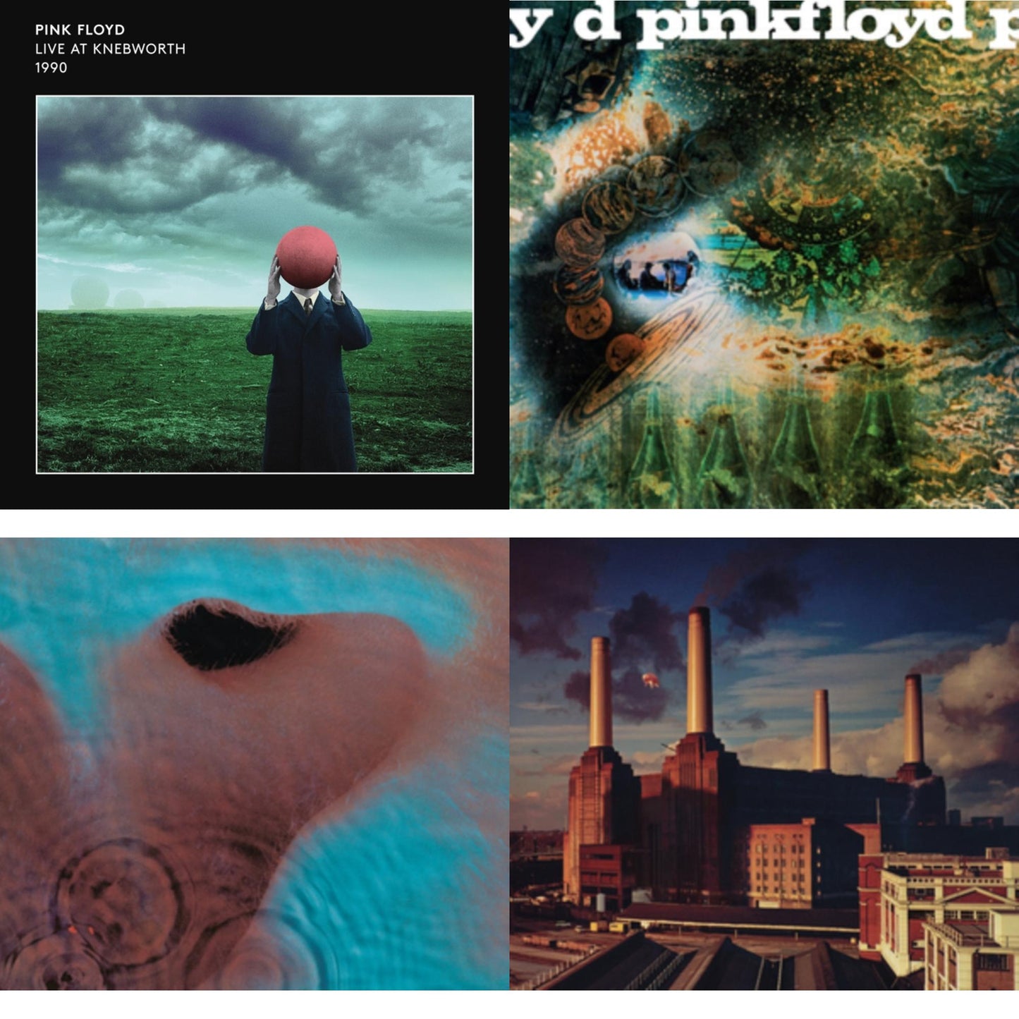 Live At Knebworth 1990 (2LP/180G/45 RPM) & Saucerful Of Secrets (180G) & Meddle (180G/Gatefold/2016 Version) & Animals (180G) (2016 Version)