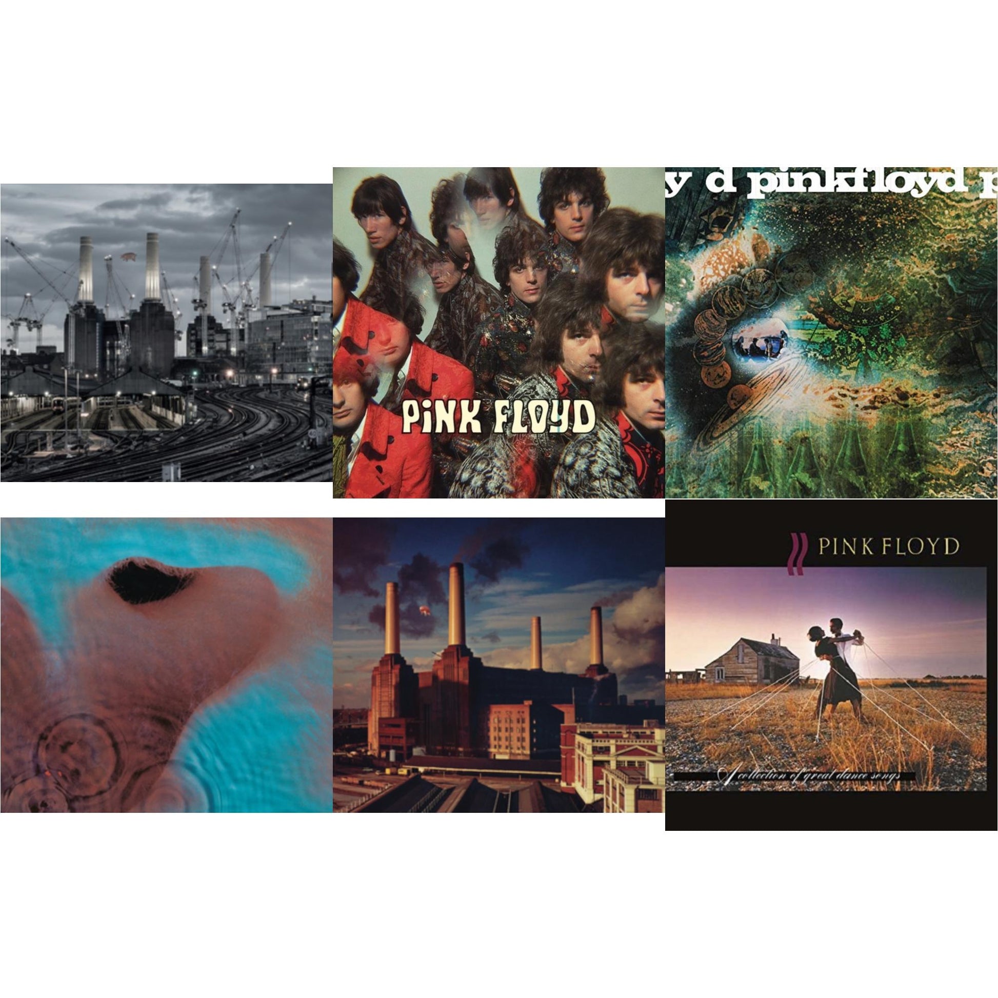 This is a 6 LP Vinyl SKU bundle.
1.This LP Vinyl is brand new.Format: LP VinylMusic Style: Prog RockThis item's title is: Animals (2018 Remix) (180G)Artist: Pink FloydLabel: Pink Floyd RecordsBarcode: 190758768519Release Date: 9/16/2022
2.This LP Vinyl is brand new.