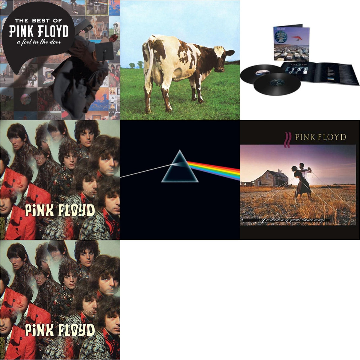 Pink Floyd - Momentary Lapse Of Reason (Remixed & Updated) (2LP) & Piper At The Gates Of Dawn (Mono Version) & Dark Side Of The Moon (50Th Anniversary Remaster) & Piper At The Gates Of Dawn (180G/2016 Version) & Atom Heart Mother (180G/Gatefold/2016