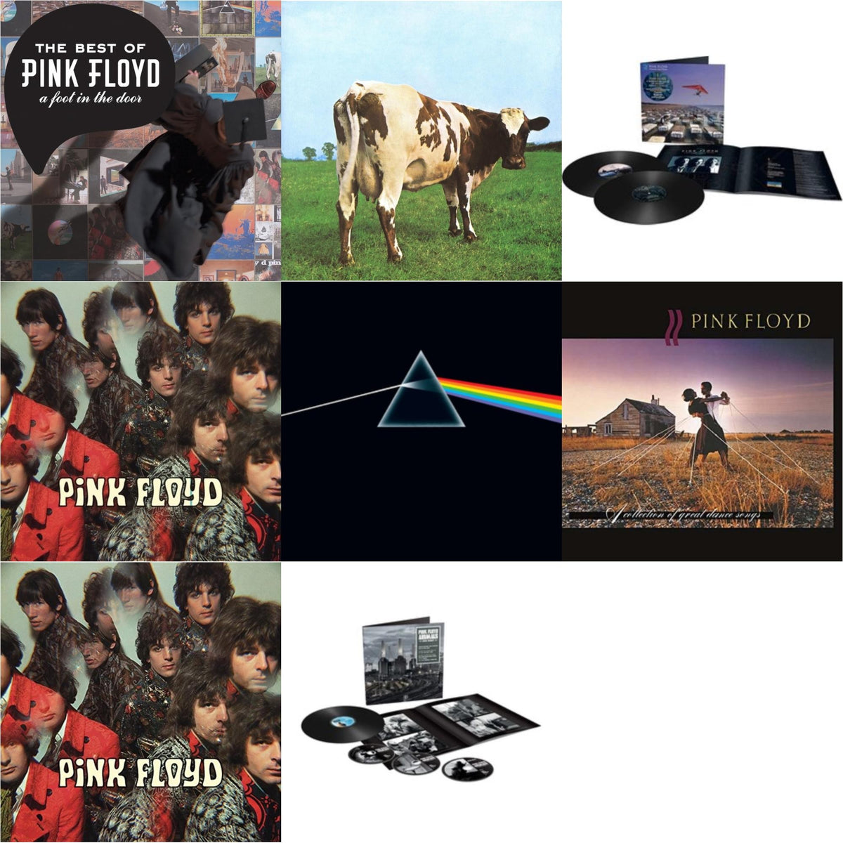 Pink Floyd - Animals (2018 Remix) (LP/CD/DVD/Blu-Ray/180G) & Momentary Lapse Of Reason (Remixed & Updated) (2LP) & Piper At The Gates Of Dawn (Mono Version) & Dark Side Of The Moon (50Th Anniversary Remaster) & Piper At The Gates Of Dawn (180G/2016